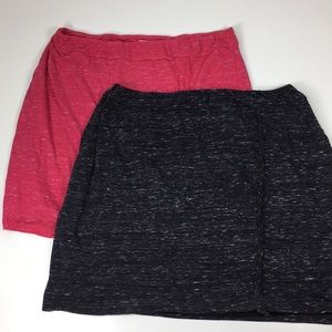 Venus Lot of 2 women’s lined skirts braid size XL